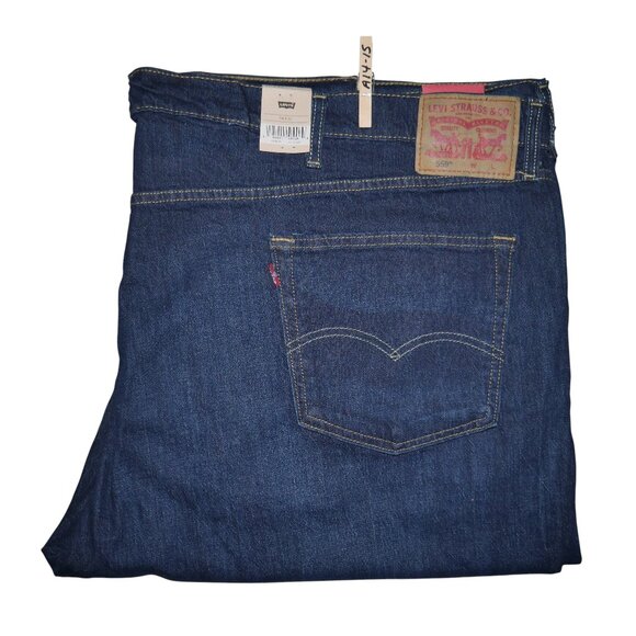 Levis 559 Men's Size 54x32 Jeans Relaxed Fit Straight Leg Dark Wash Denim NWT - Picture 1 of 10